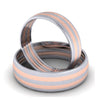 Jewelove™ Rings Platinum Couple Rings with Parallel Rose Gold Lines JL PT 647