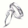 Jewelove™ Rings Platinum Couple Rings with Princess Cut Diamond JL PT 454