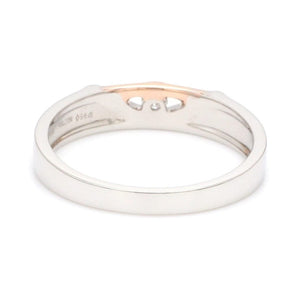 Jewelove™ Rings Platinum Couple Rings with Rose Gold & Diamonds JL PT 936