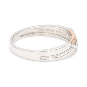 Jewelove™ Rings Platinum Couple Rings with Rose Gold & Diamonds JL PT 936