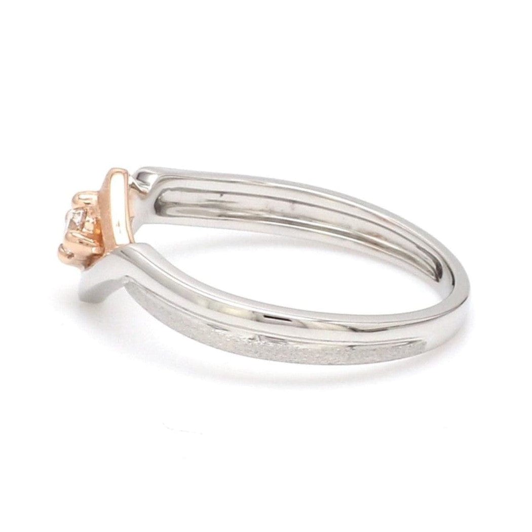 Jewelove™ Rings Platinum Couple Rings with Rose Gold & Diamonds JL PT 936