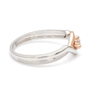 Jewelove™ Rings Platinum Couple Rings with Rose Gold & Diamonds JL PT 936