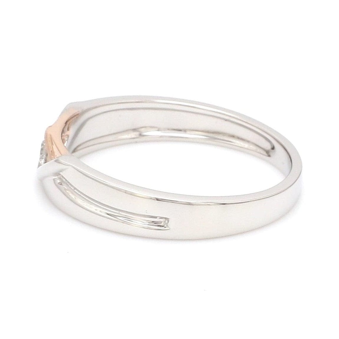 Jewelove™ Rings Platinum Couple Rings with Rose Gold & Diamonds JL PT 936