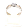 Jewelove™ Rings Platinum Couple Rings with Single Diamonds & Rose Gold Grooves JL PT 621