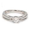 Ready to Ship - Ring Size 12, Platinum Solitaire Ring for Women JL PT 624