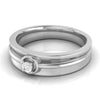 Ready to Ship - Ring Size 12, Platinum Solitaire Ring for Women JL PT 624