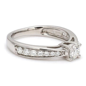 Jewelove™ Rings Platinum Couple Rings with Solitaires JL PT 624