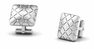 Jewelove™ Cufflinks SI IJ Platinum Cufflinks for Men JL PT C 01