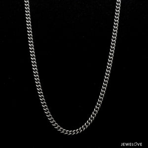 Jewelove™ Chains Platinum Curb Chain for Men JL PT CH 1314