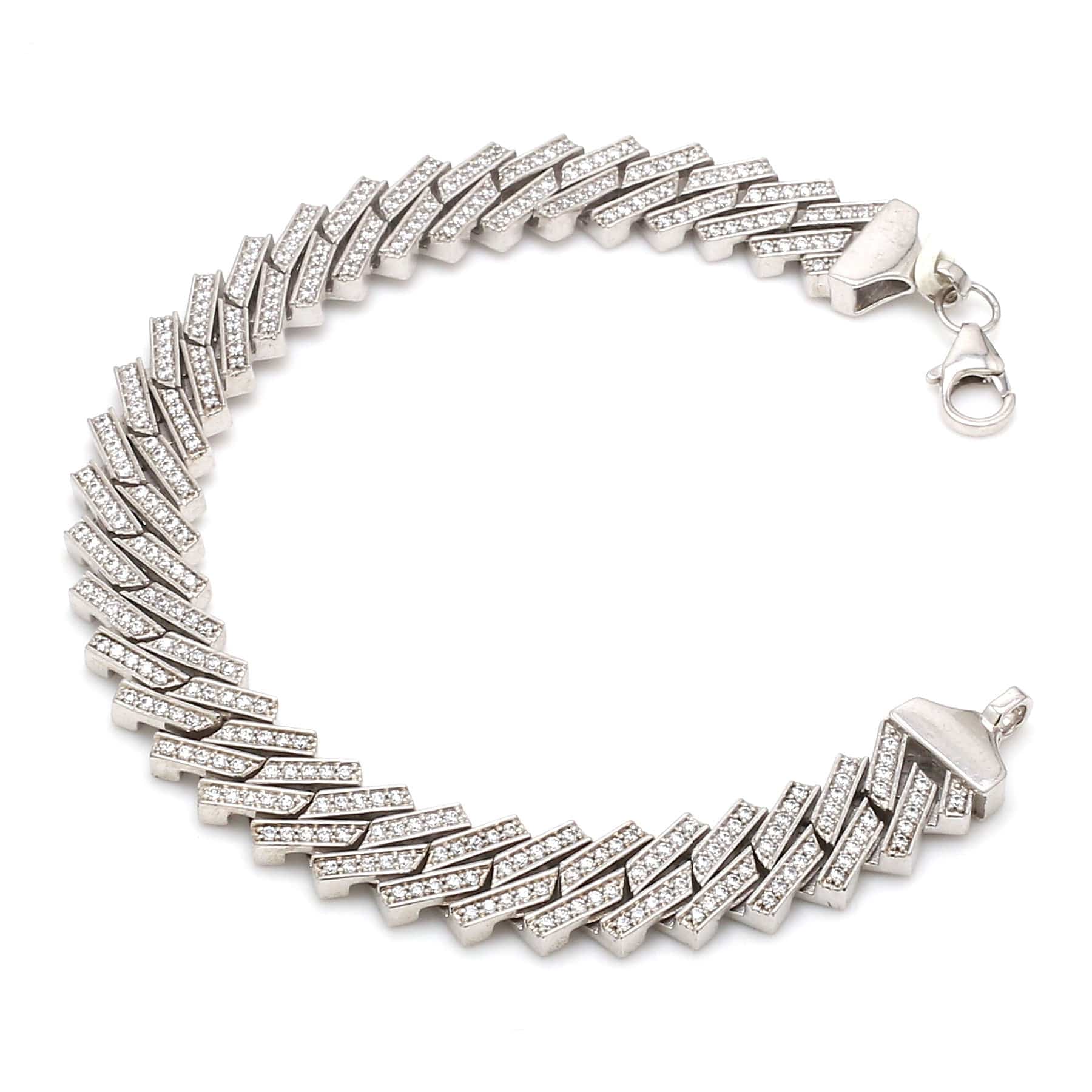 Jewelove™ Bangles & Bracelets Platinum Diamond Bracelet for Men JL PTB 1238