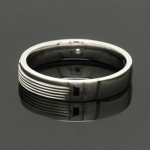 Jewelove™ Rings Platinum Diamond Couple Bands JL PT CB 134