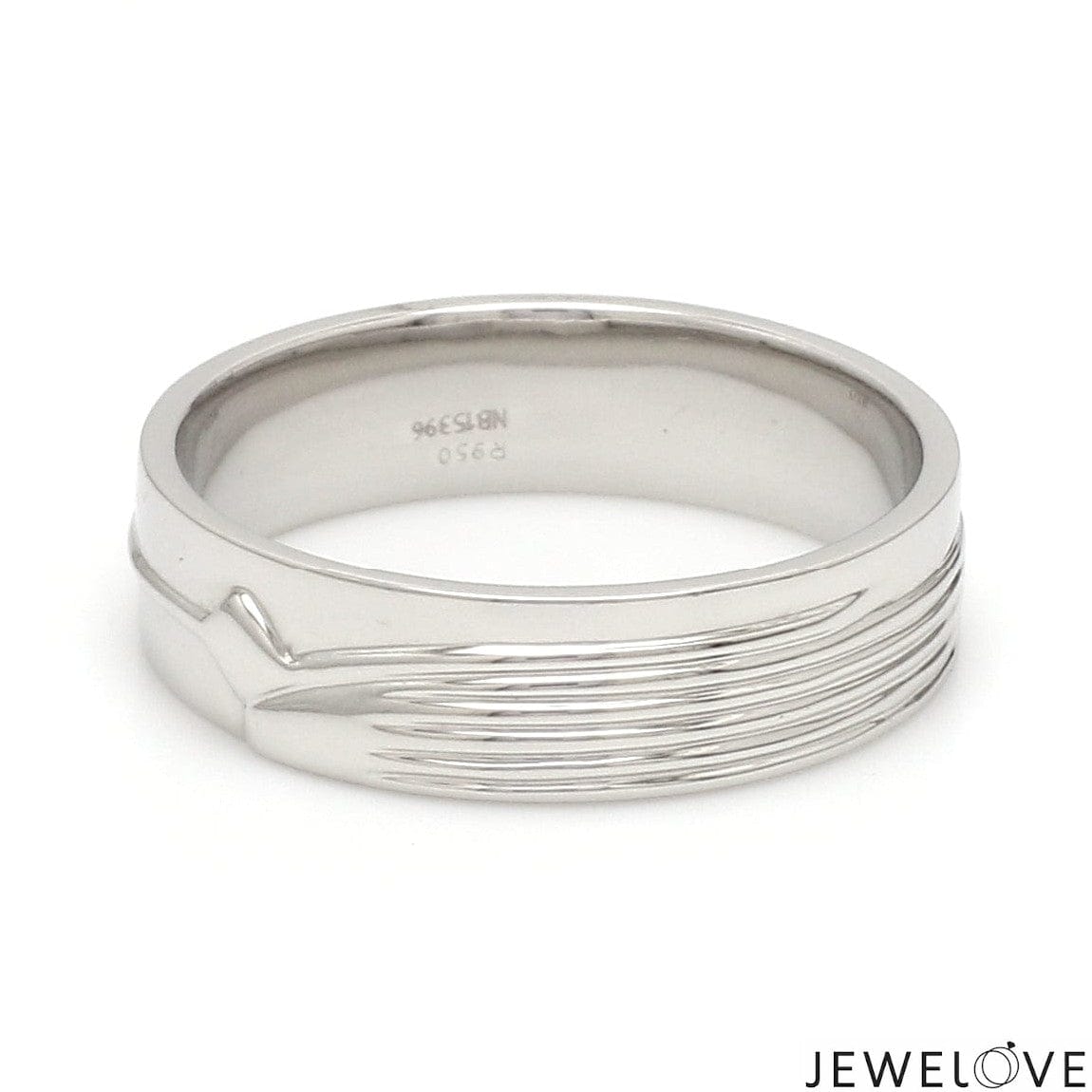 Jewelove™ Rings Platinum Diamond Couple Bands JL PT CB 134