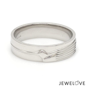 Jewelove™ Rings Platinum Diamond Couple Bands JL PT CB 134