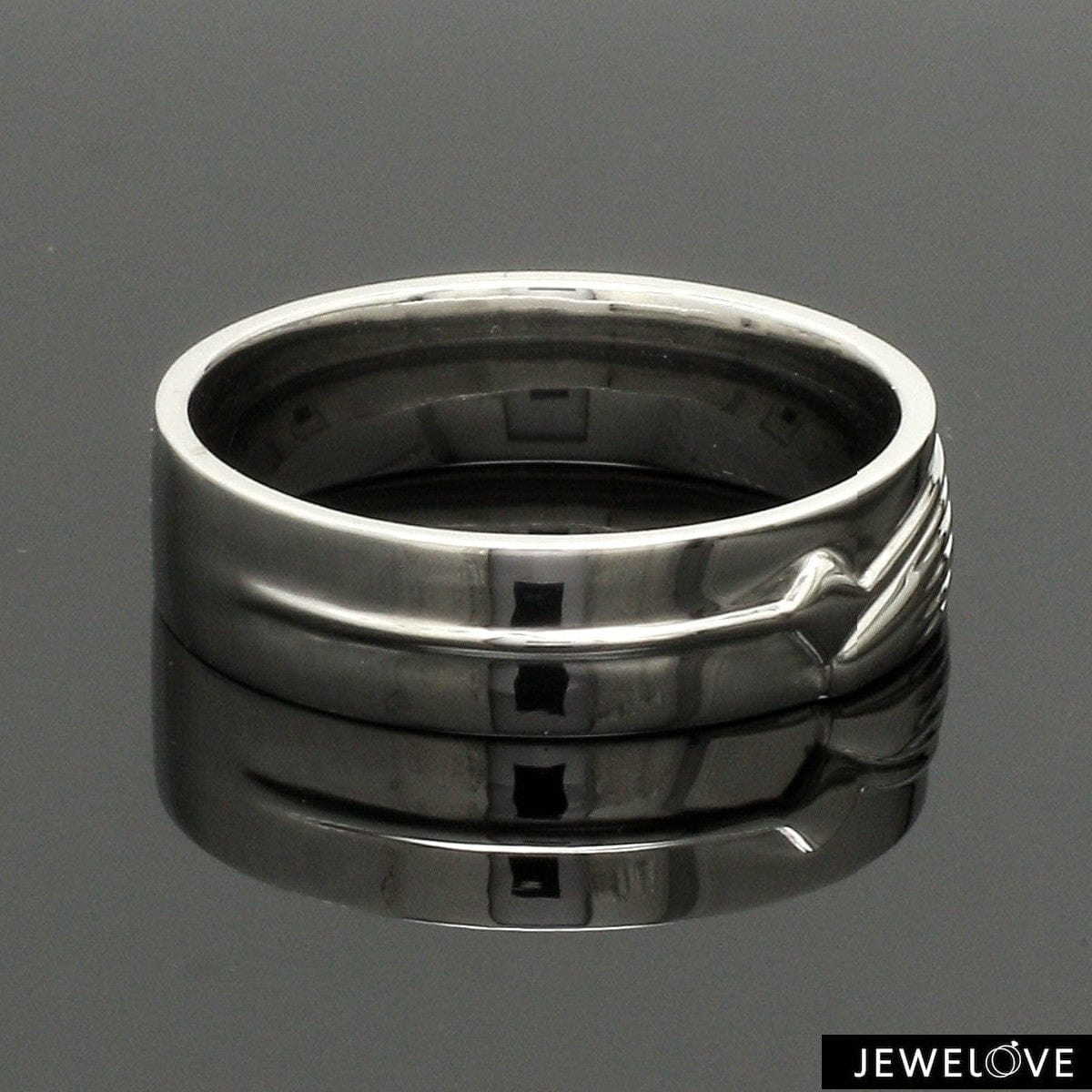 Jewelove™ Rings Platinum Diamond Couple Bands JL PT CB 134