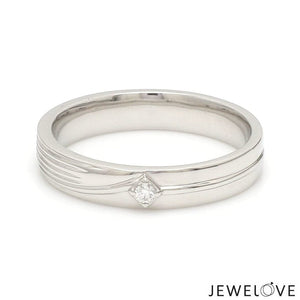 Jewelove™ Rings Platinum Diamond Couple Bands JL PT CB 134