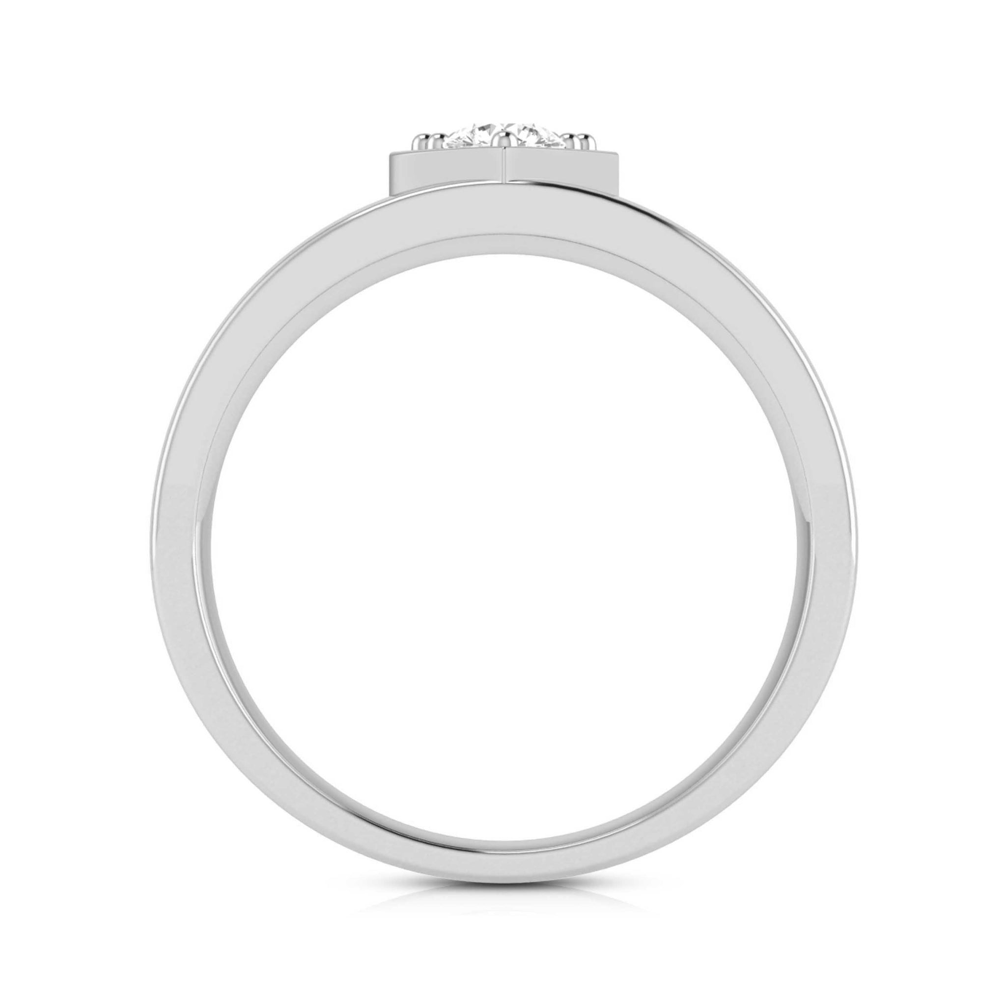 Jewelove™ Rings Platinum Diamond Couple Love Bands JL PT B-23