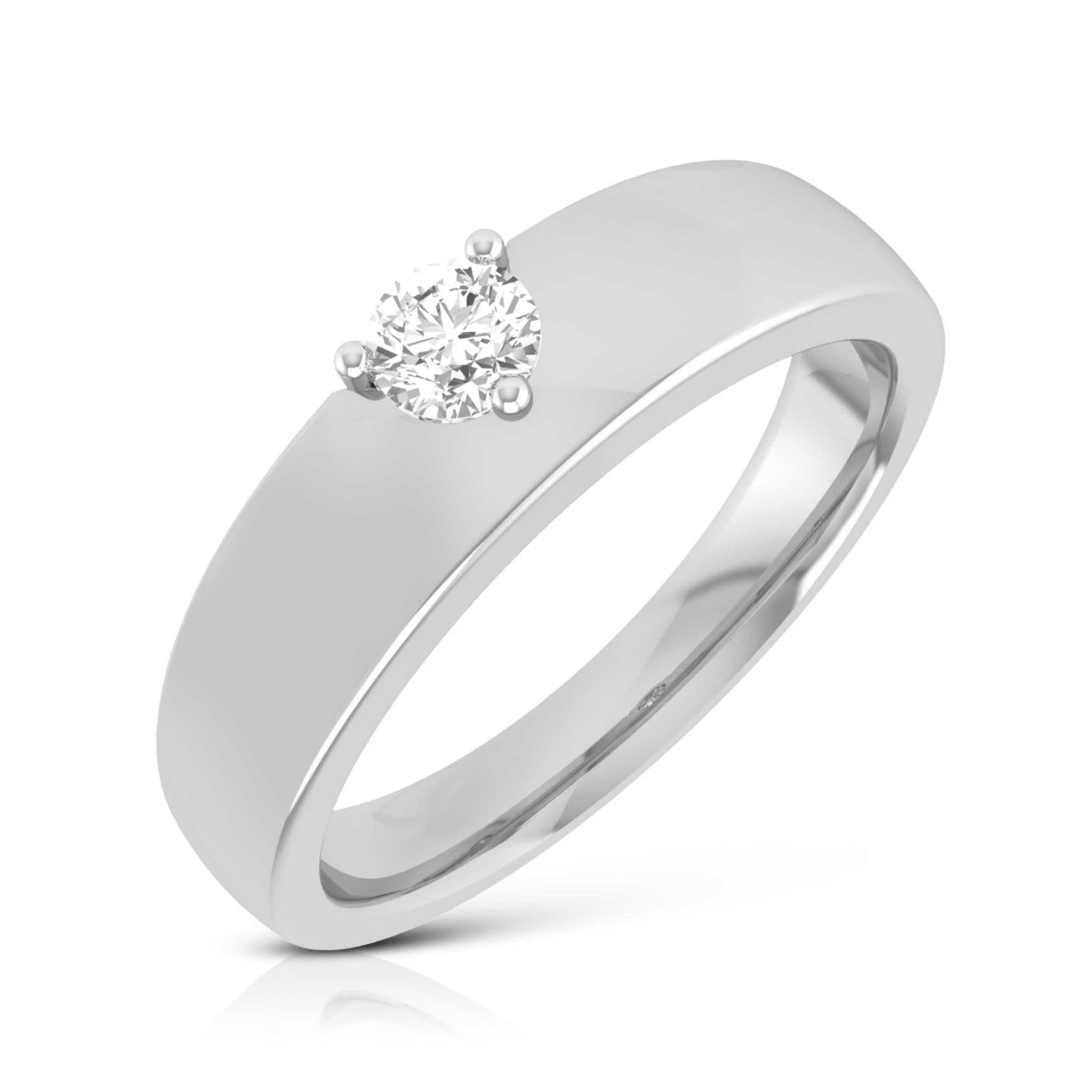 Jewelove™ Rings Platinum Diamond Couple Love Bands JL PT B-23