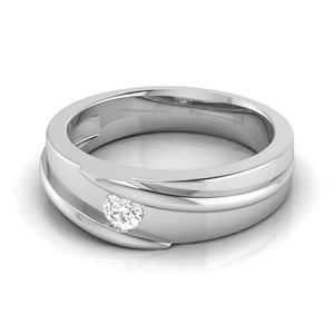 Jewelove™ Rings Platinum Diamond Couple Love Bands JL PT B-27