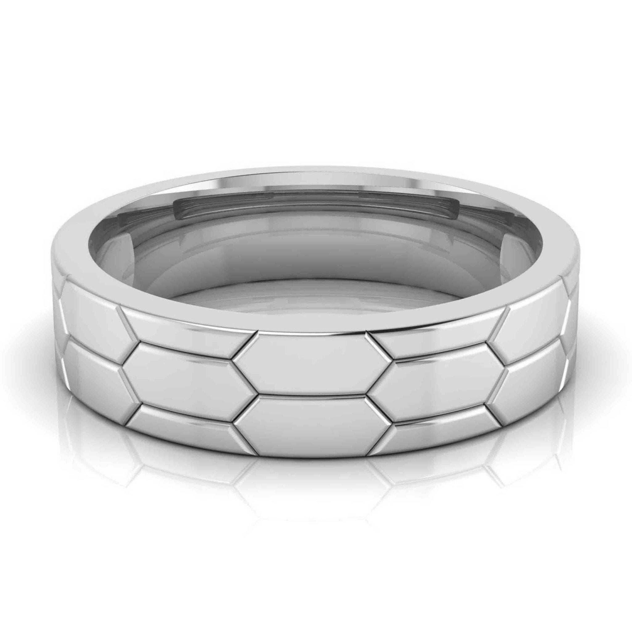 Jewelove™ Rings Men's Band only / SI IJ Platinum Diamond Couple Love Bands JL PT CB-3