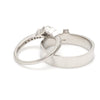 Jewelove™ Rings Platinum Diamond Couple Ring JL PT 1364