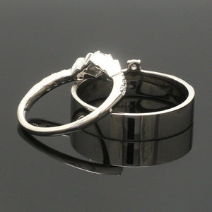 Jewelove™ Rings Platinum Diamond Couple Ring JL PT 1364