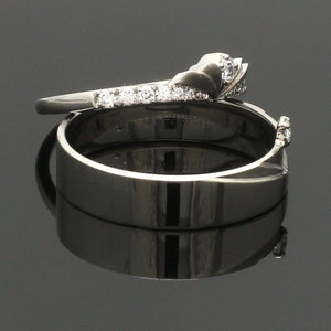 Jewelove™ Rings Platinum Diamond Couple Ring JL PT 1364