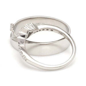 Jewelove™ Rings Platinum Diamond Couple Ring JL PT 1364