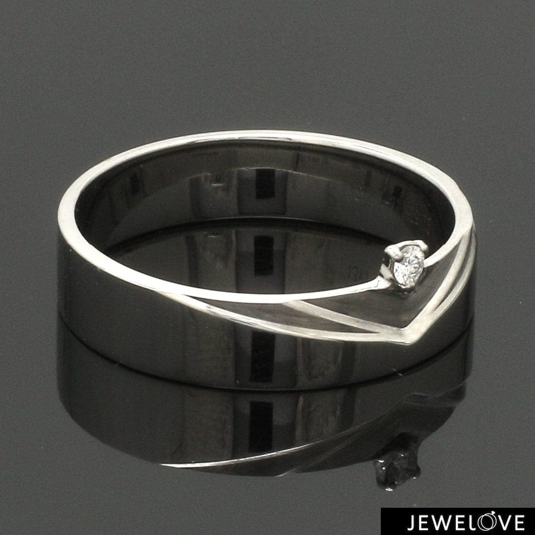 Jewelove™ Rings Platinum Diamond Couple Ring JL PT 1364