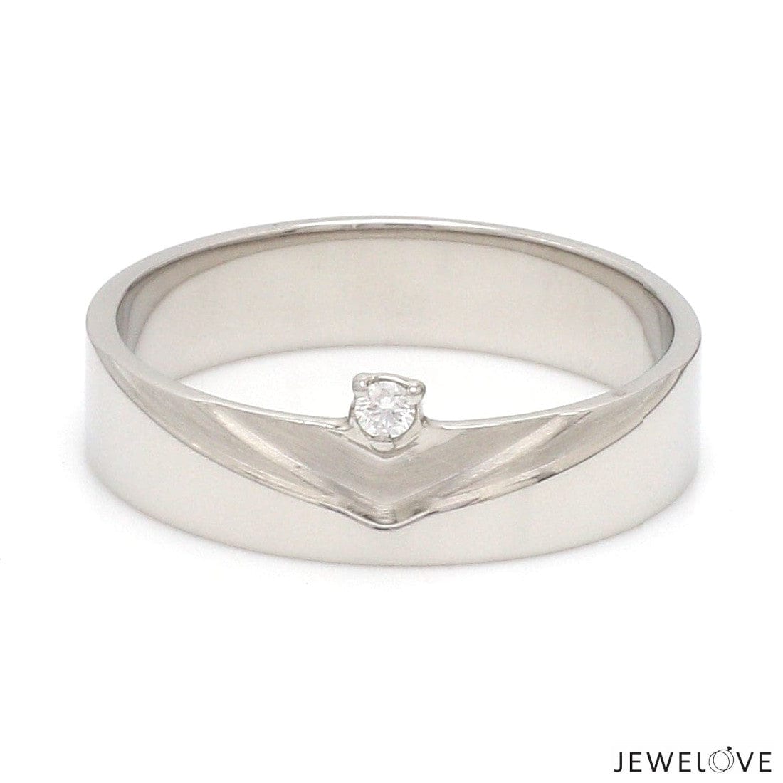 Jewelove™ Rings Platinum Diamond Couple Ring JL PT 1364