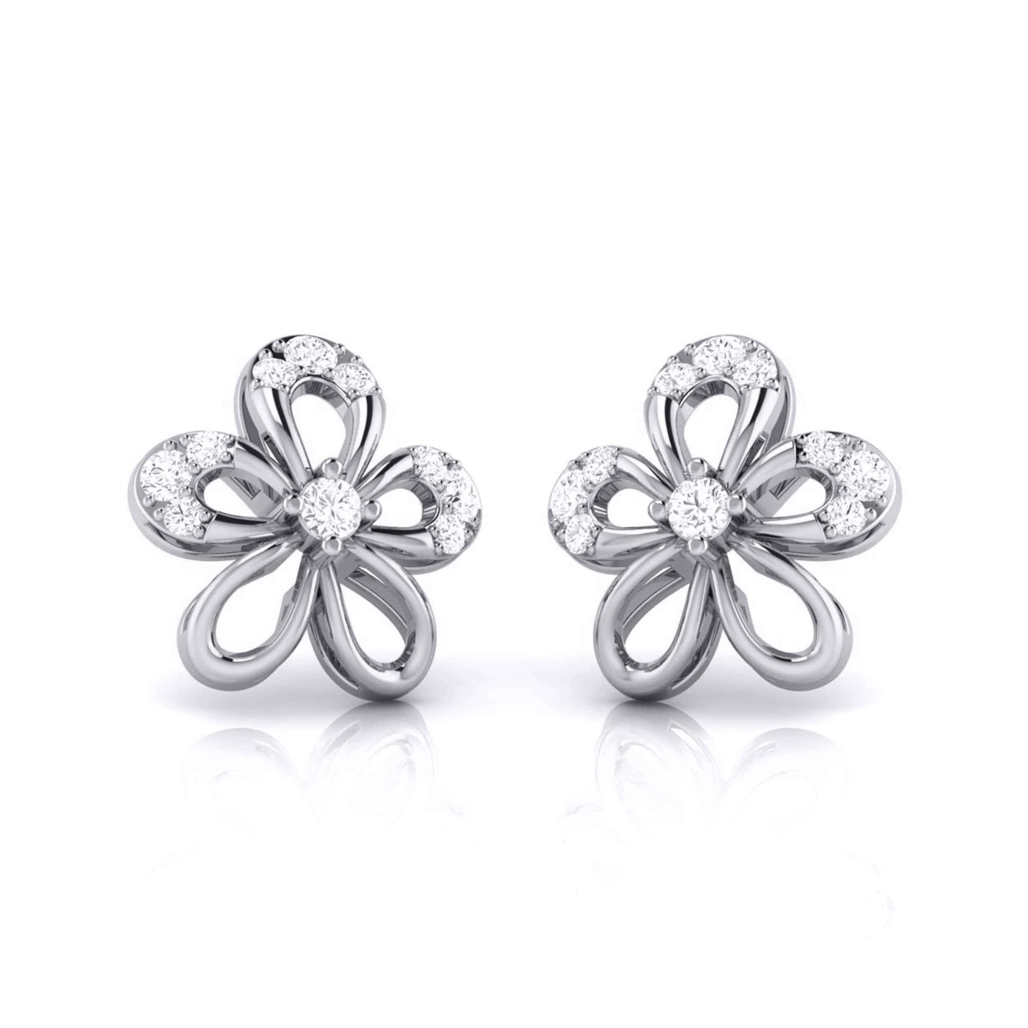 Jewelove™ Earrings Platinum Diamond Earrings for Women JL PT E B-1