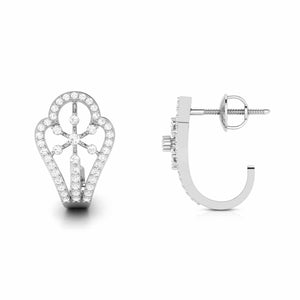 Jewelove™ Earrings Platinum & Diamond Earrings for Women JL PT E BL-06