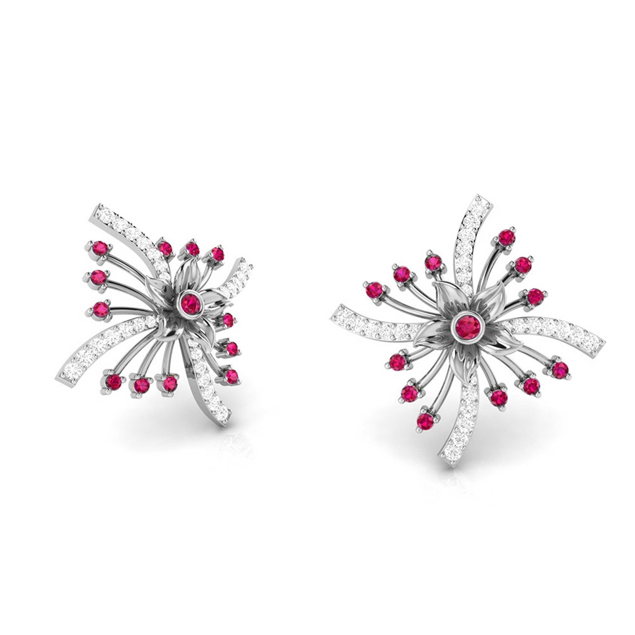 Jewelove™ Earrings Platinum Diamond Earrings for Women JL PT E NL8581