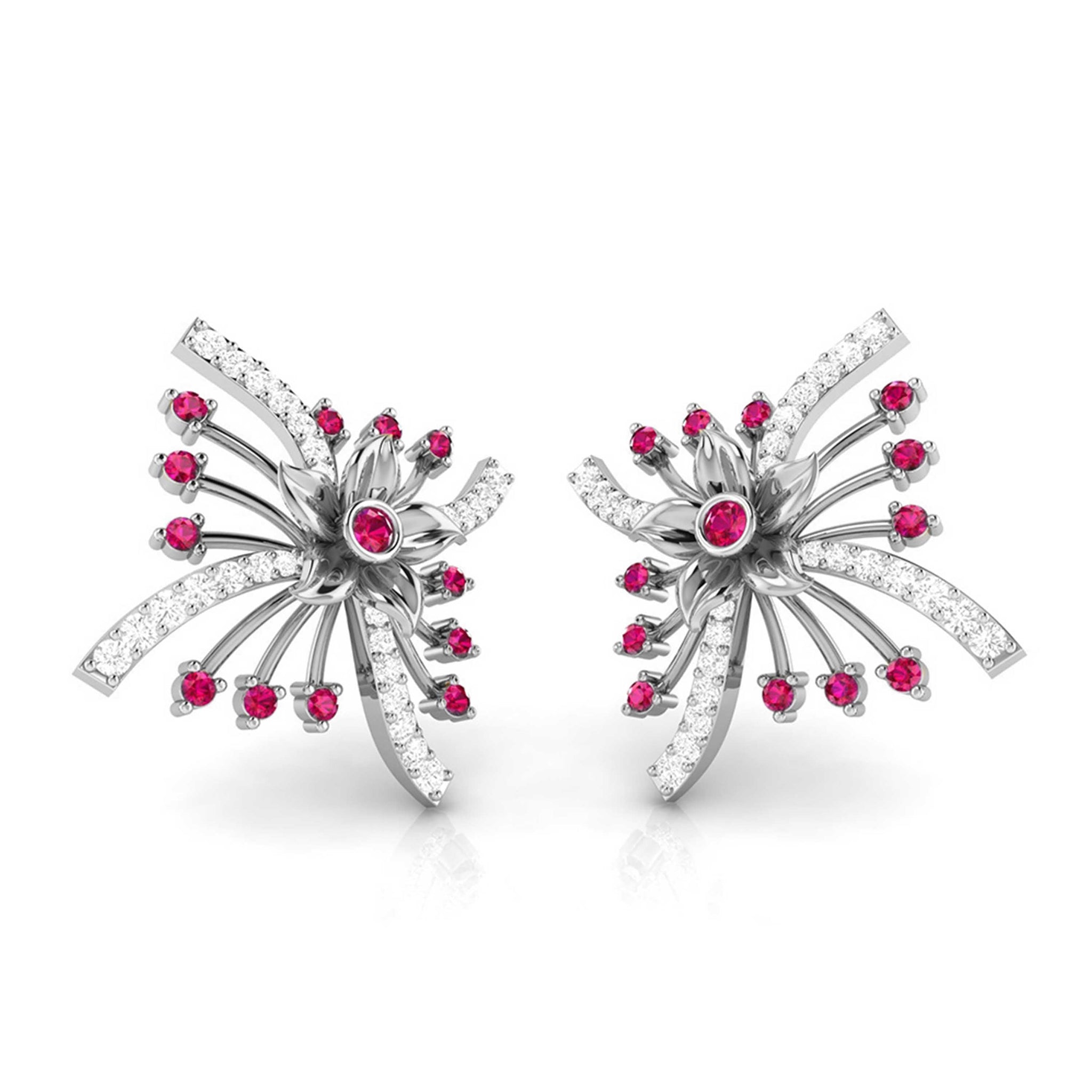 Jewelove™ Earrings Platinum Diamond Earrings for Women JL PT E NL8581