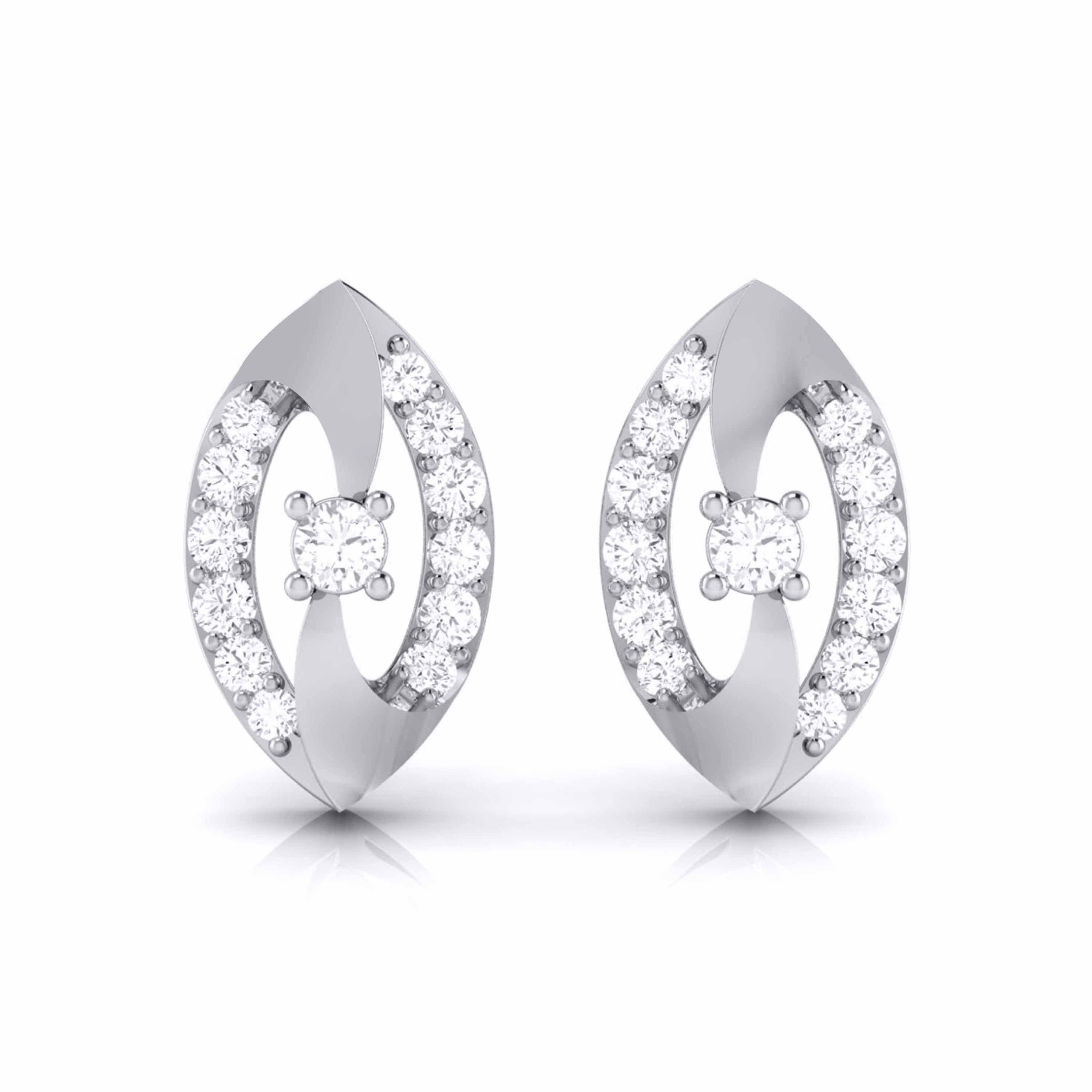 Diamond Halo Stud Earrings | Element Bespoke Jewellery –  Elementbespokejewellery