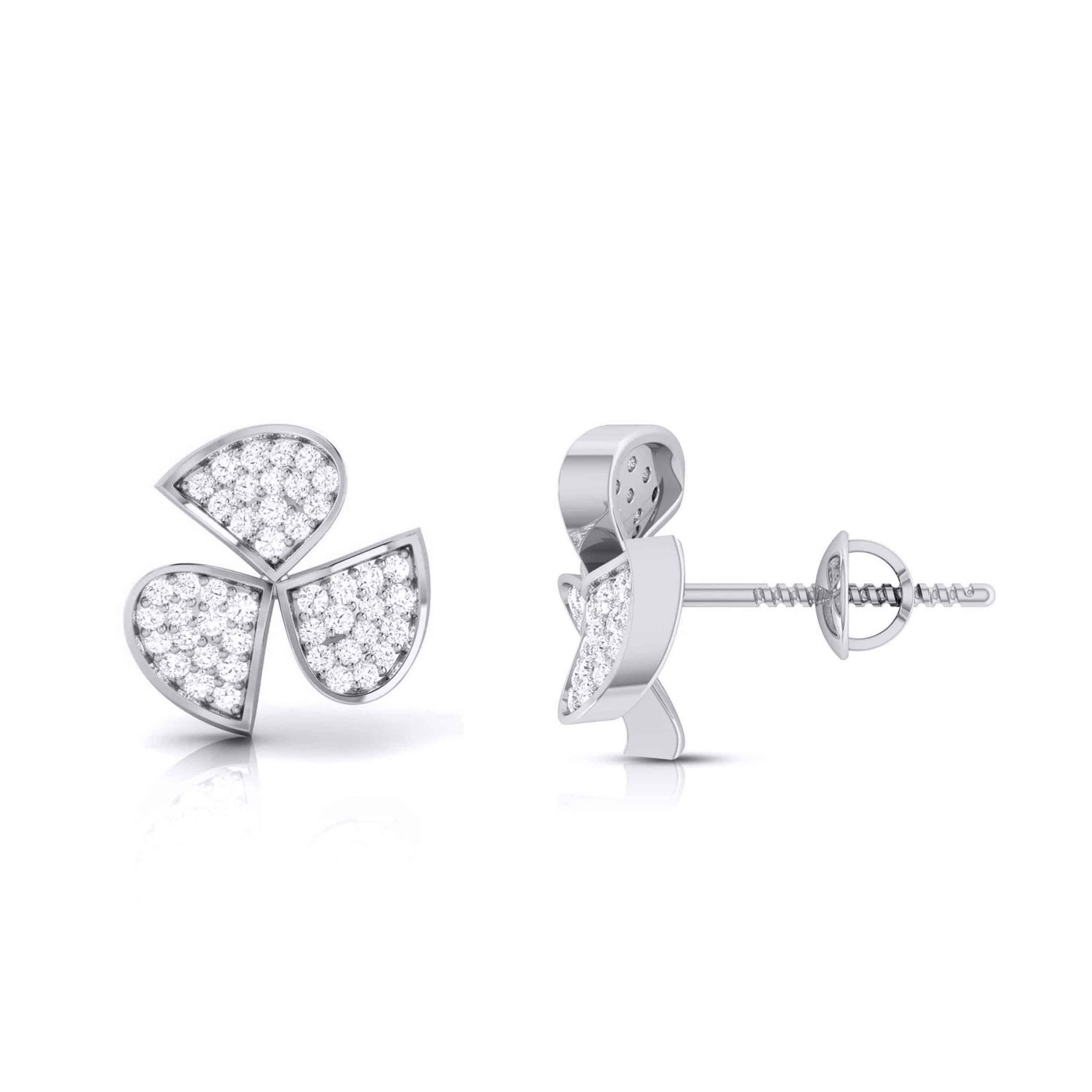 Jewelove™ Earrings Platinum Diamond Earrings JL PT E MST 34