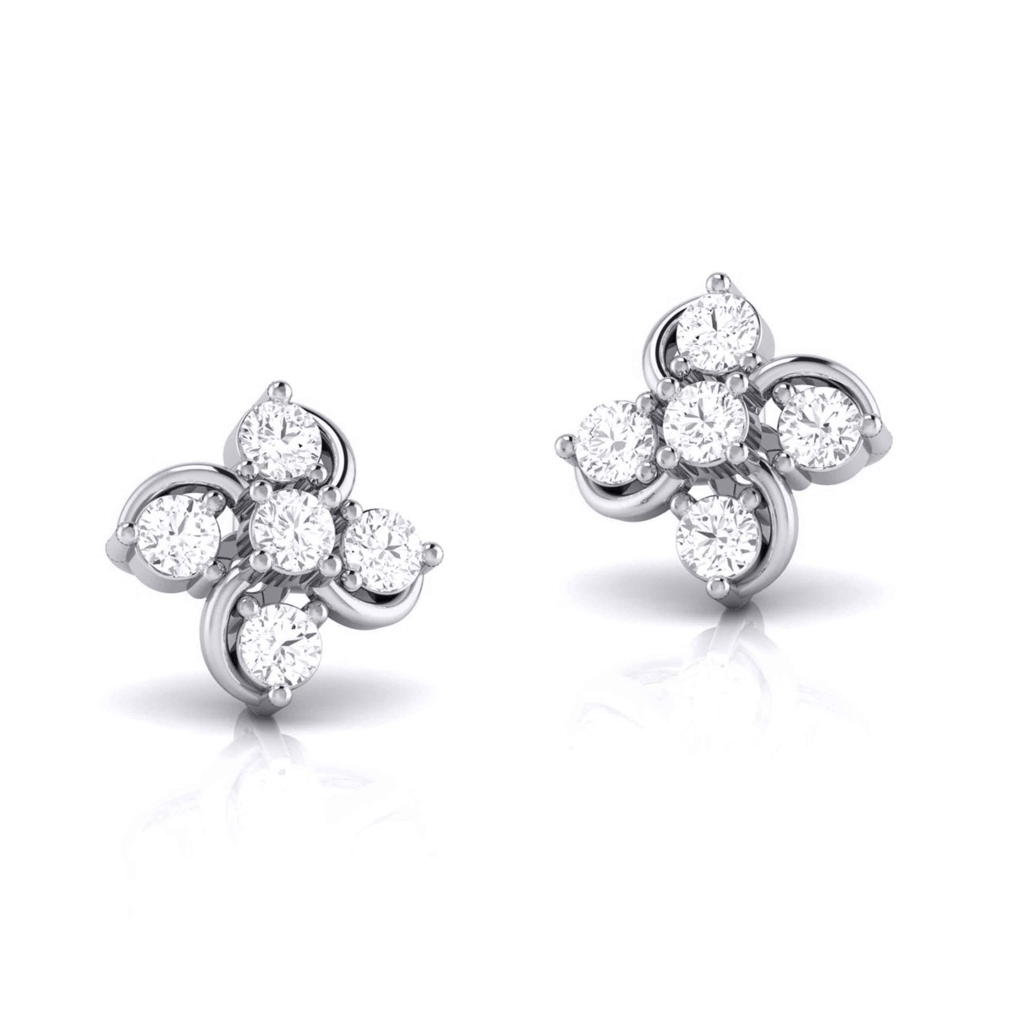 Jewelove™ Earrings Platinum Diamond Earrings JL PT E MST 37