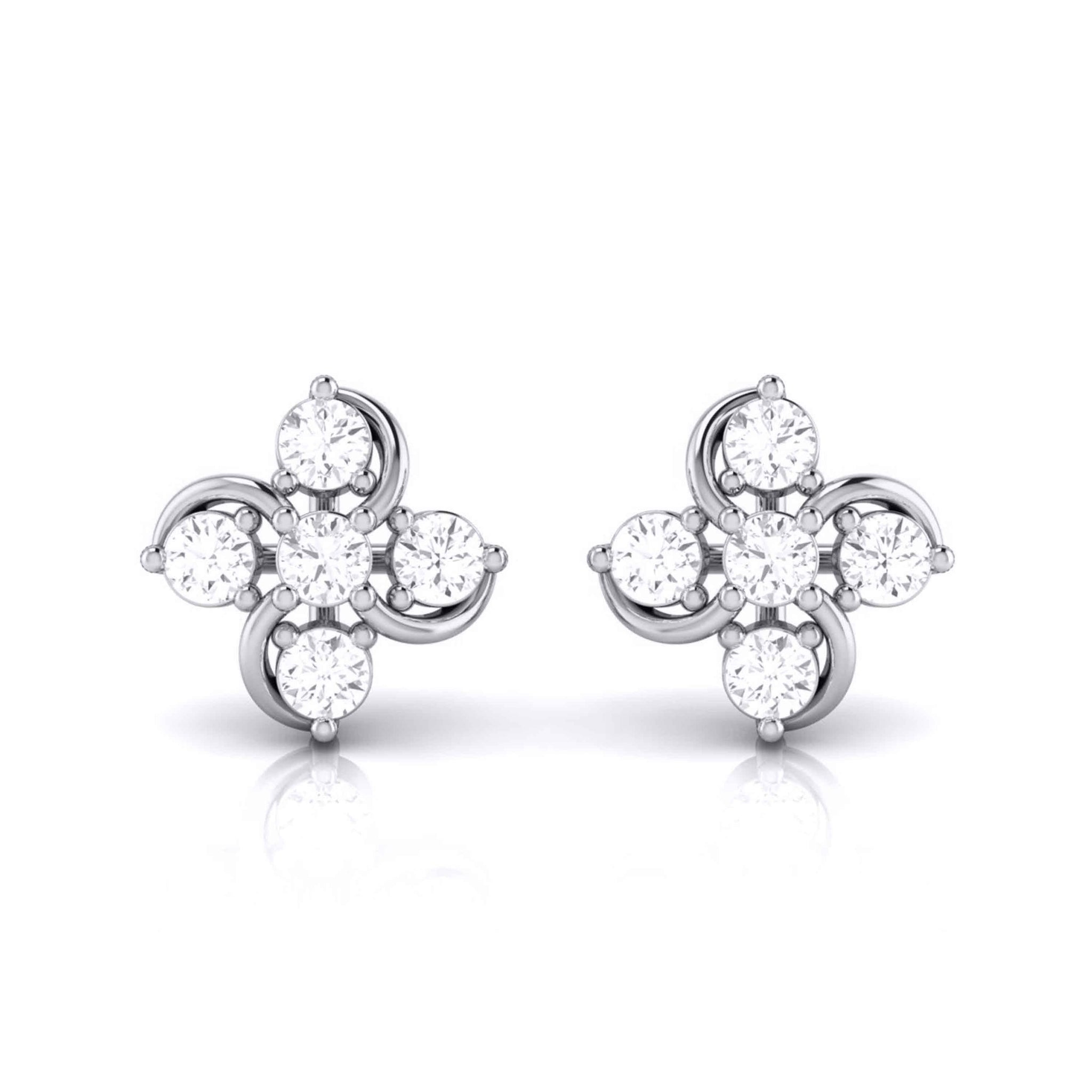 Jewelove™ Earrings Platinum Diamond Earrings JL PT E MST 37