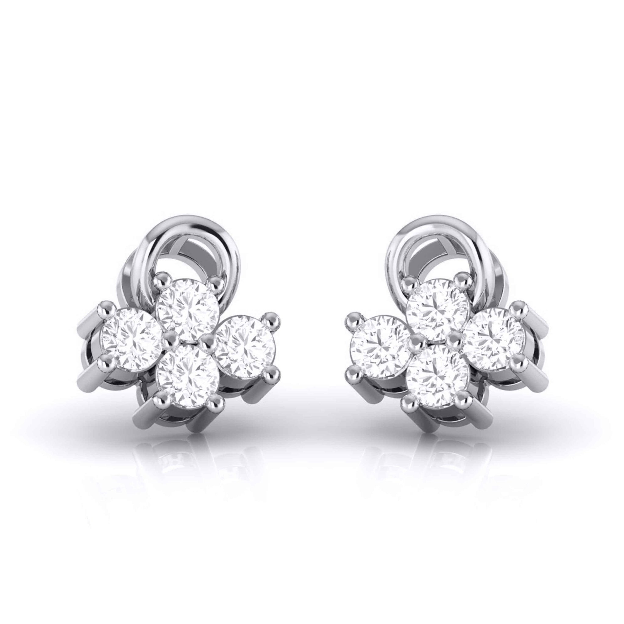 Jewelove™ Earrings Platinum Diamond Earrings JL PT E MST 8