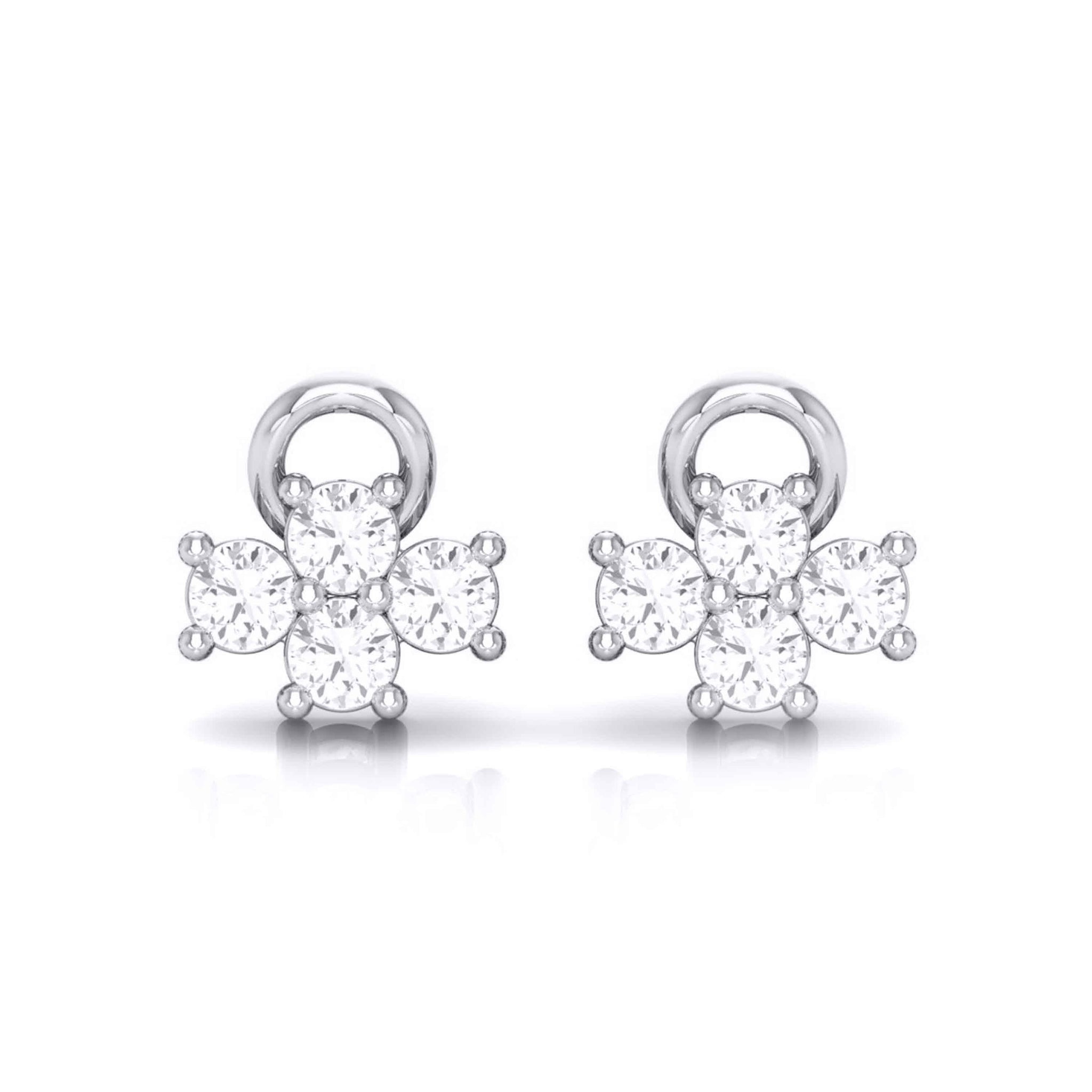 Jewelove™ Earrings Platinum Diamond Earrings JL PT E MST 8