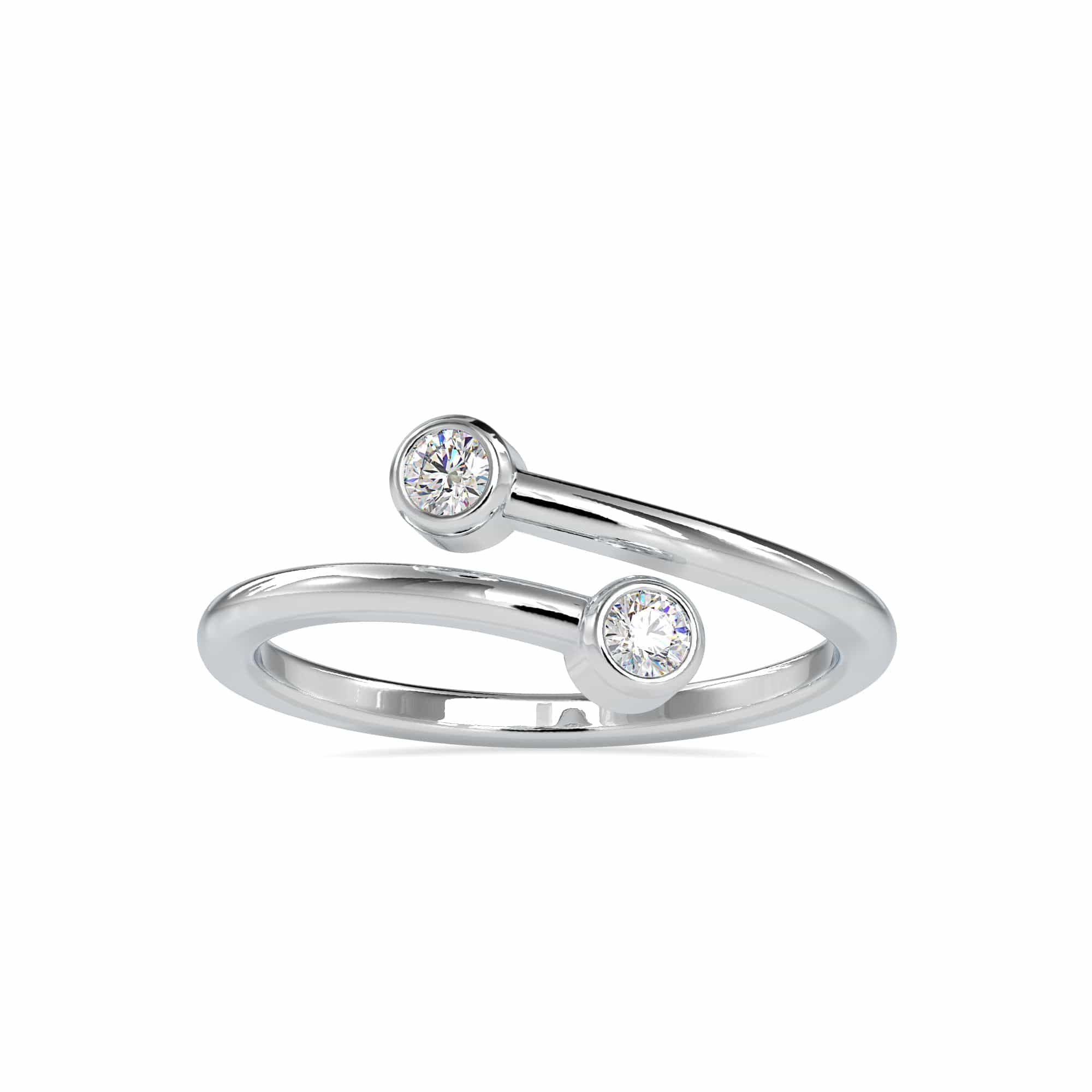 Silver Plated American Diamond Studded Toe Rings for Women Bichiya Foot ring