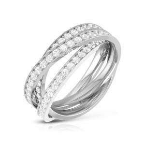 Jewelove™ Rings Platinum Diamond Engagement Ring for Women JL PT R-77