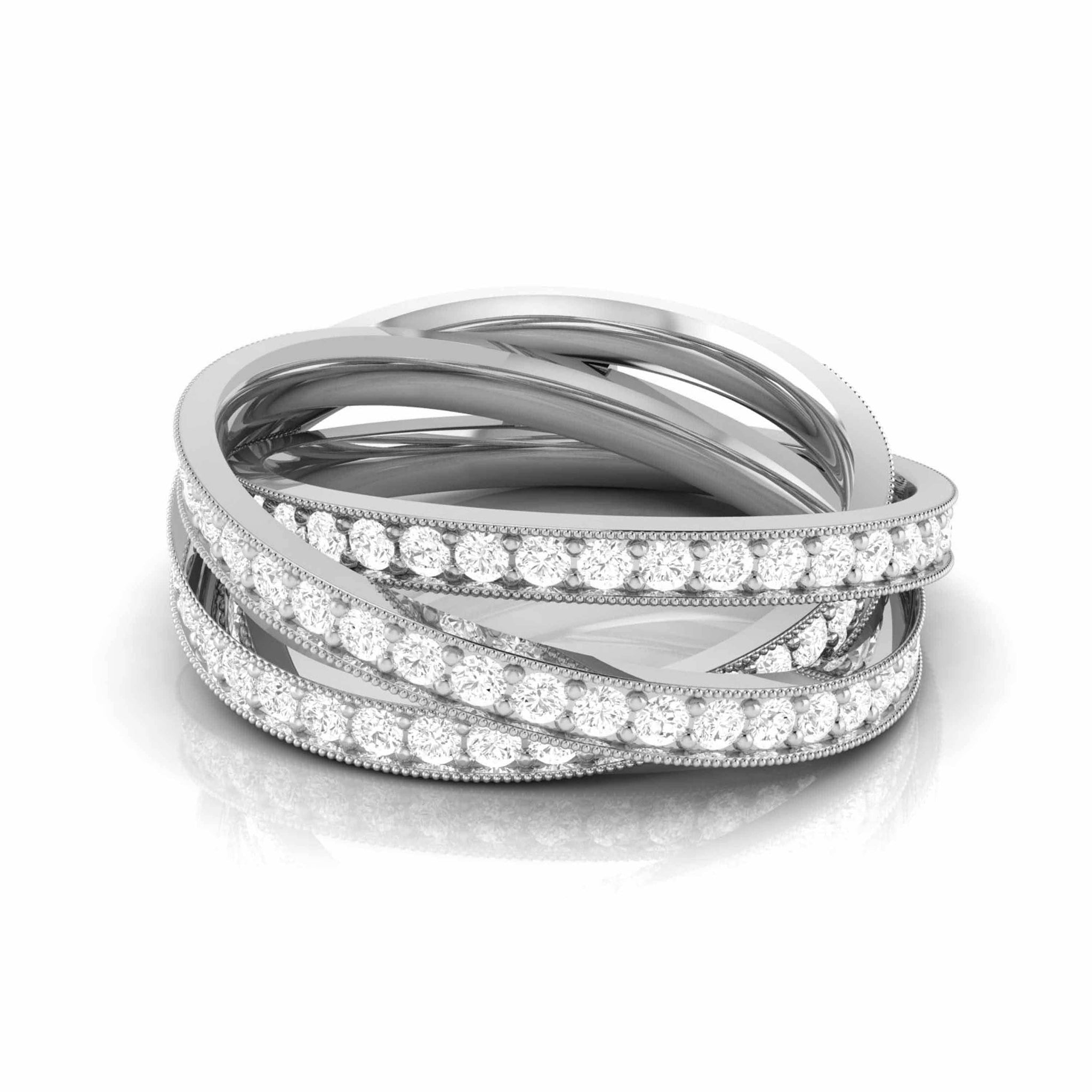 Jewelove™ Rings Platinum Diamond Engagement Ring for Women JL PT R-77