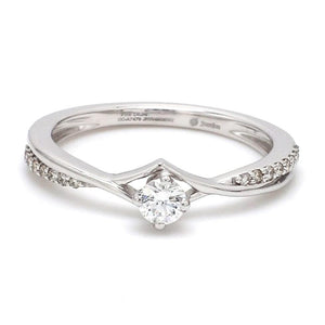 Jewelove™ Rings Platinum Diamond Engagement Ring with 15 Pointer JL PT 573