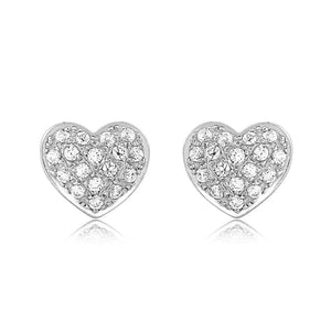 Jewelove™ Earrings Platinum & Diamond Heart Earrings JL PT E 168