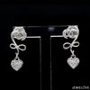 Jewelove™ Earrings Platinum Diamond Heart Earrings JL PT E LC804