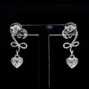 Jewelove™ Earrings Platinum Diamond Heart Earrings JL PT E LC804