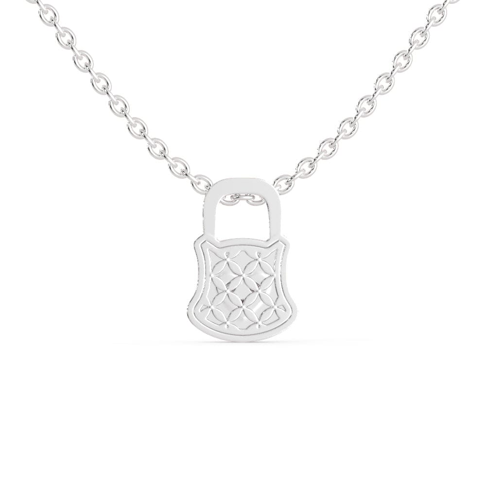 Diamond Lock Pendant 