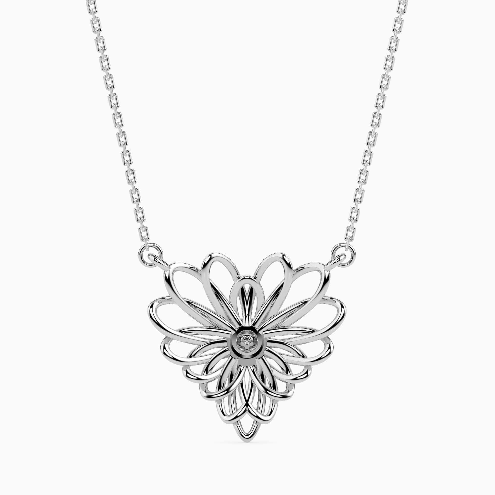 Jewelove™ Pendants Platinum Diamond Heart  Pendant for Women JL PT P 18007