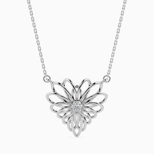 Jewelove™ Pendants SI IJ Platinum Diamond Heart  Pendant for Women JL PT P 18007