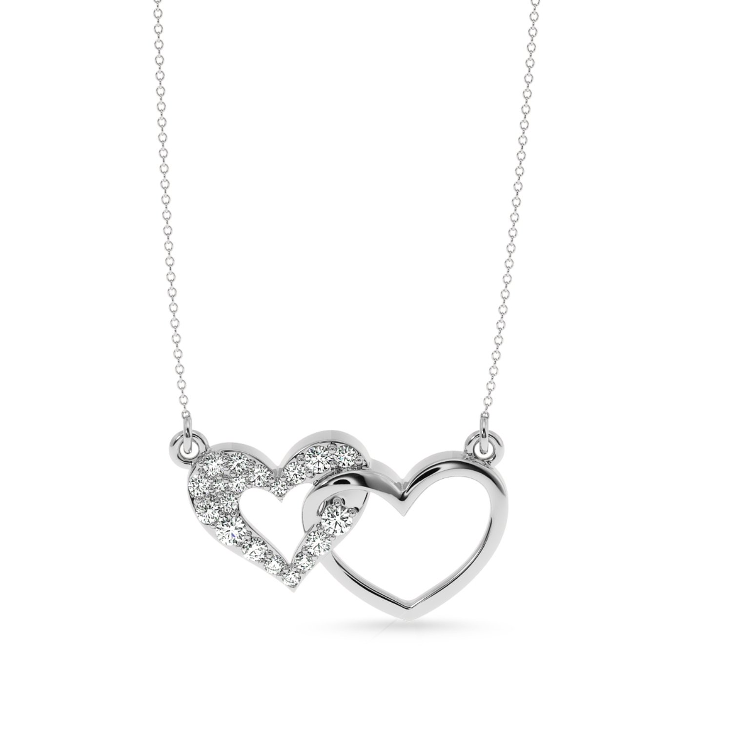 Jewelove™ Pendants SI IJ Platinum Diamond Heart Pendant for Women JL PT P LC918